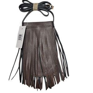 New Chocolate Brown Crossbody Bag Western Glam Music Festival fringe tassels
